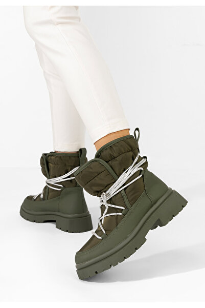 B T Shoes Γυναικείες Μπότες Χιονιού Haydee πρασινο