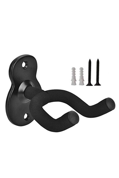 Choice1 Black Universal Metal Guitar Hanger Hook Wall Mount Non-slip Stand Di...