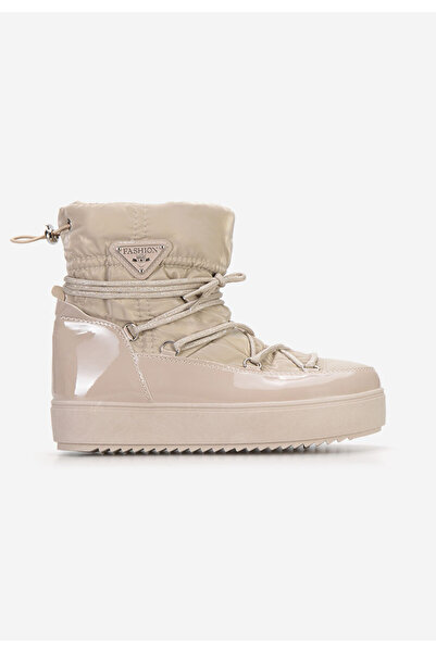 B T Shoes Γυναικείες Μπότες Χιονιού Andaraia χακι