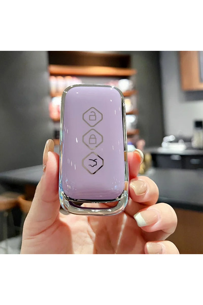 choice2 PURPLE TPU key protect case cover keychain For Baojun 510 730 360 560...