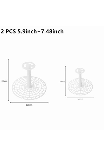 Choice5 قطعتان من حاملات برطمانات بلاستيكية من نوع "كلي" بأحجام 5.9 و7.48 بوص...