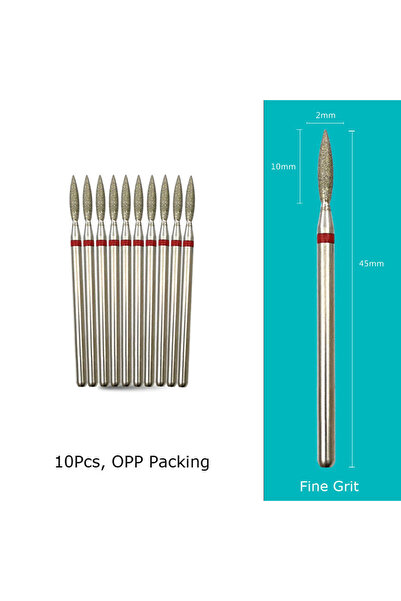 Choice25 H0210D-F(D) رؤوس حفر أظافر ماسية من HYTOOS، مناسبة للمانيكير وإزالة ...