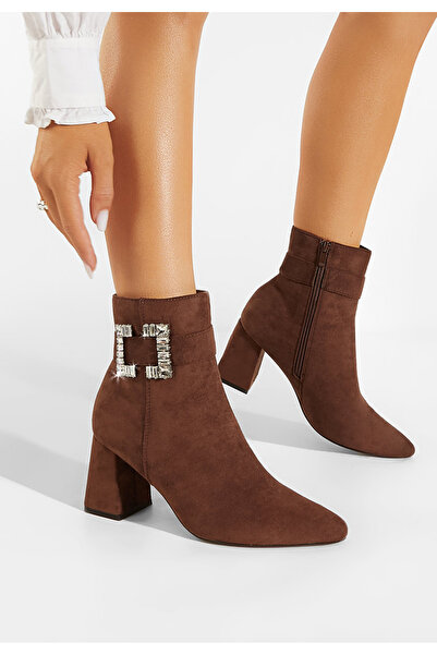 B T Shoes Γυναικεία Μποτίνια καφε Lievine