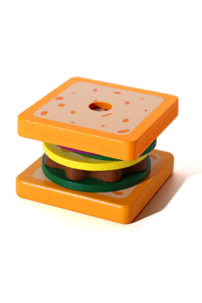 Choice3 NB165C4-Sandwich Wooden Hamburg Sandwich Stacking Toys for Toddlers a...
