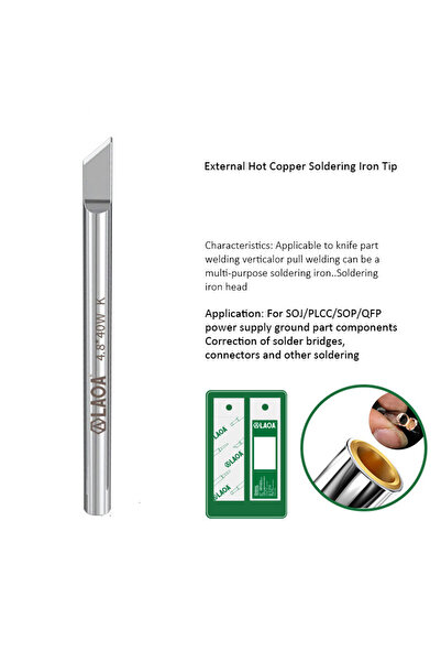 Choice5 60 واط K LAOA شفرة مسطحة مدببة على شكل حدوة حصان مسخنة خارجياً للحام ...