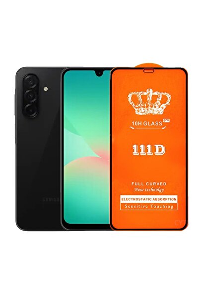 Flippy Tempered Glass Screen Protector for Samsung A26 Full Cover 111D 10H, Black Edges, Transparent