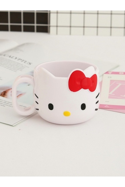 Choice كوب بلاستيكي أحمر من هيلو كيتي، قطعة أو قطعتين، بتصميم جذاب ومتين، متع...