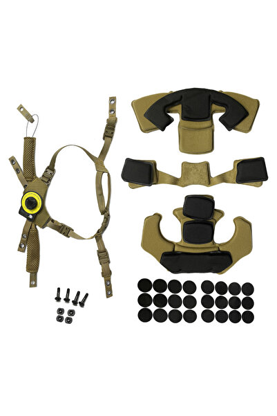 Choice7 desert set Tactical Helmet Hanging System Suspension Lanyard Chin Str...