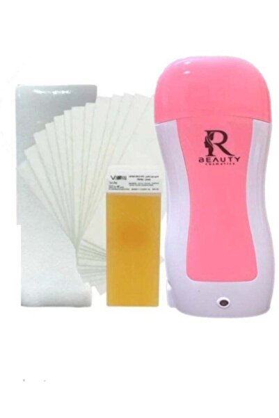 R BEAUTY Cosmetics مجموعة إزالة الشعر العامة مع سخان الشمع، وخرطوشة شمع العسل...
