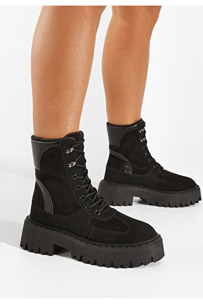 B T Shoes Αρβυλάκια γυναικεία μαύρα Ermitas