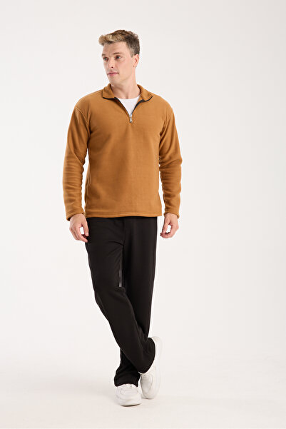 KAPHONE Men's Half Zipper Fleece Sweatshirt