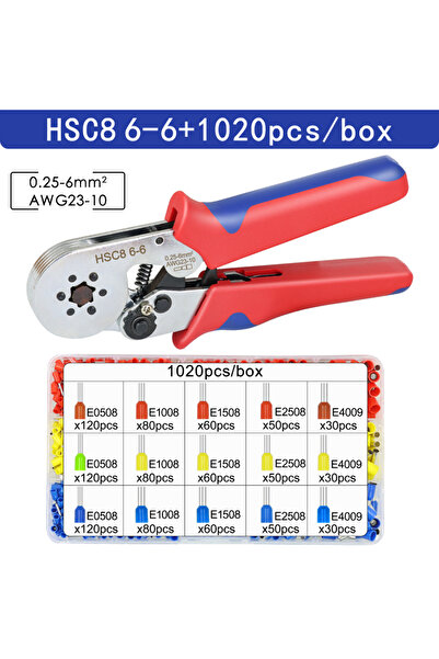 Choice4 أداة تجعيد الحلقات HSC8 6-6 1020H، كماشة تجعيد كهربائية HSC8 6-4/6-6 ...