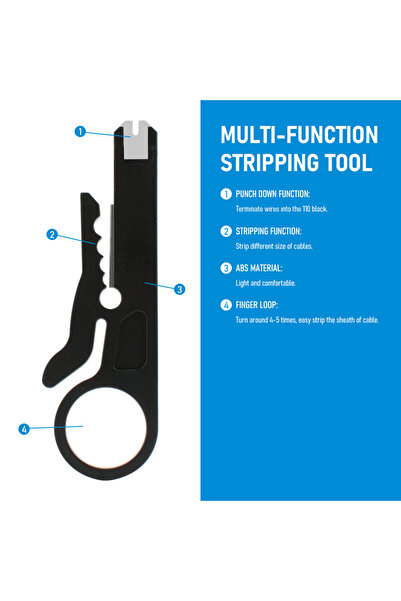 Choice3 أداة تجريد الأسلاك متعددة الوظائف صغيرة الحجم، أداة تجريد أسلاك الكاب...