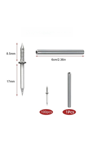 choice2 100Pcs Double Head Nails Seamless Nails Skirting Thread Seamless Nail...