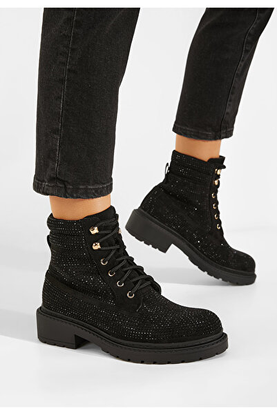 B T Shoes Bocanci dama negri Preta