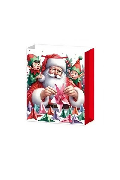 Flippy Set 6 Gift Bags, Flippy, Santa Claus, Bears, Trees, Random, Paper, 18.5x22.5x8.5 cm, Multicolor