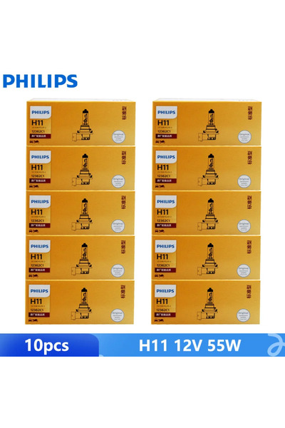 Choice Philips H11 12V 55W 10PCS Philips 10PCS Vision H4 H7 H11 12V Standard ...