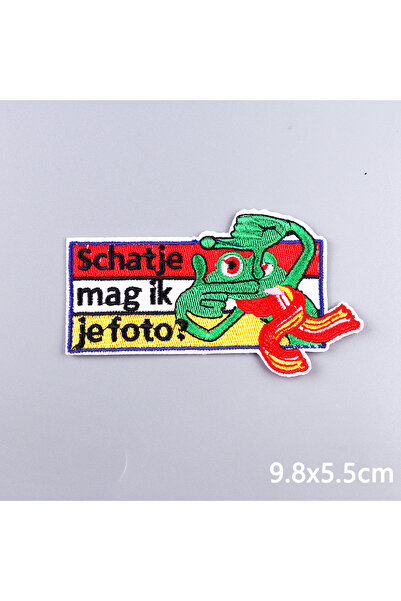 Choice32 رقعة الضفدع PE9542CT، شعار أوتيلدونك، رقع للكي، زينة كرنفال، هولندا،...