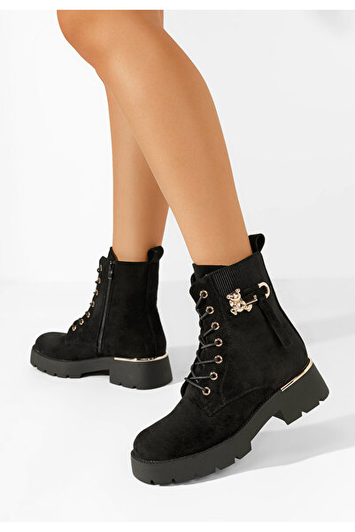 B T Shoes Αρβυλάκια γυναικεία Eryn μαύρα