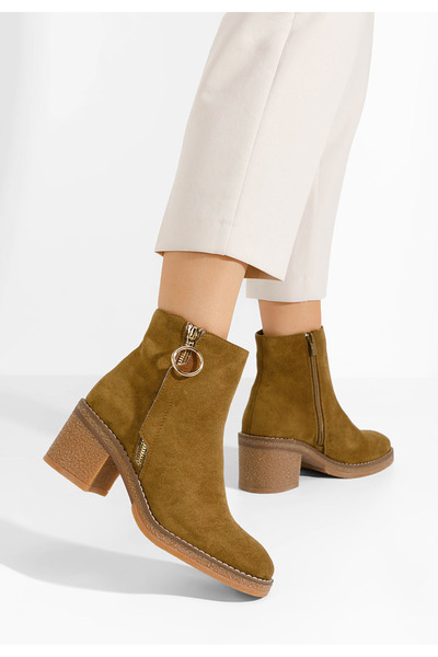 B T Shoes Γυναικεία Μποτίνια Adisha ταμπά