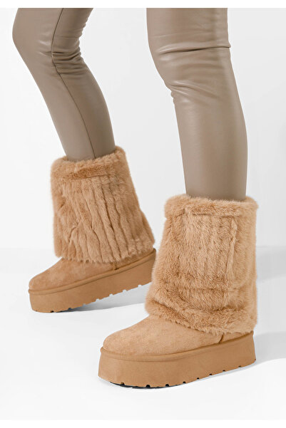 B T Shoes Χειμερινά μπότες γυναικείε Myria V2 χακι