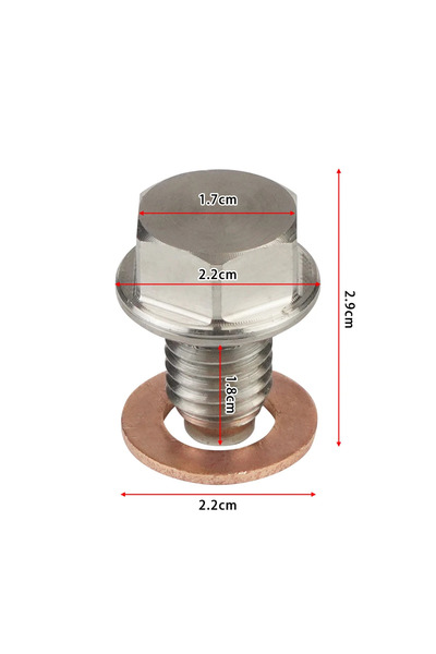 Choice4 M12x1.75 New Stainless Steel Magnetic Oil Drain Plug M12x1.25 M14x1.5...