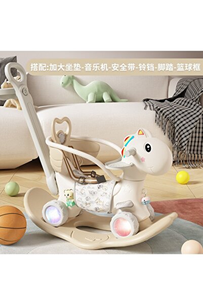 Flippy Children's Rocking Chair, Flippy, 3in1, with Backrest and Safety Bar, Basket Handle, Table Tray, Lig