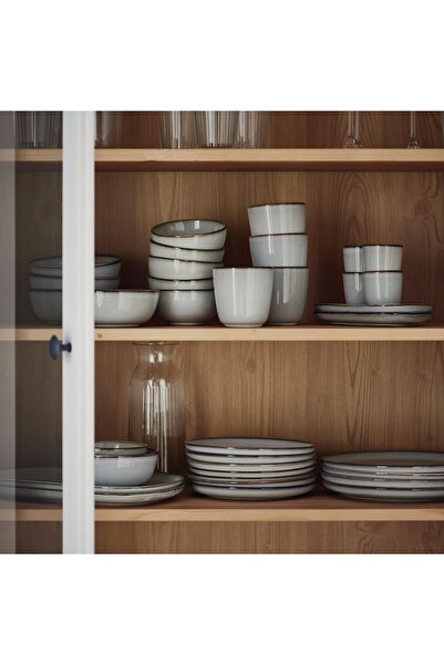 IKEA GLADELIG Plate, grey, 25 cm