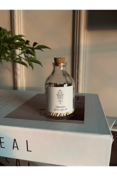 Elmessa Mantar Kapaklı Cam Şişede 60 Adet Kibrit(8x4cm)