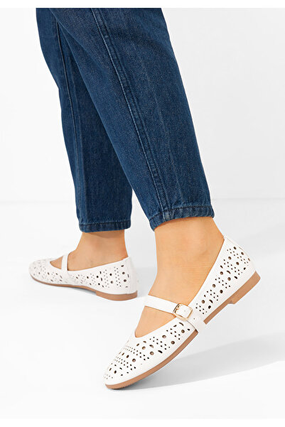 B T Shoes Balerini dama Porsha albi