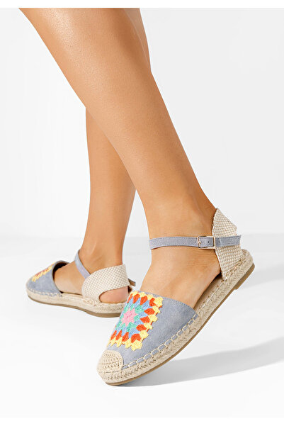 B T Shoes Svetlě modré dámské espadrilky Graciella