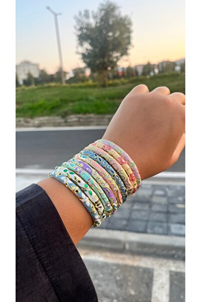 Aslı Gold Mineli (Taş Desenli Motifli) Çelik Bileklik Rastgele Gönderim