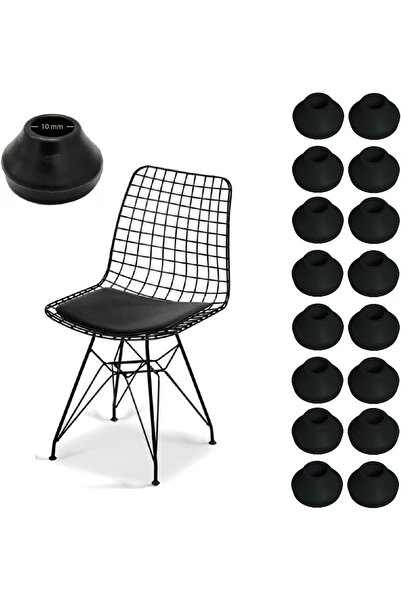 STOREMAX vegaShop Tel Sandalye Masa Sehpa Ayak Pabucu 16 adet (Çap 10mm) 1032927