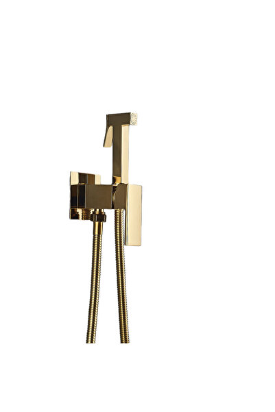 BisDesign Ντους μπάνιου, Μίκτης ζεστού και κρύου νερού, Γυαλιστερό χρυσό φινί...