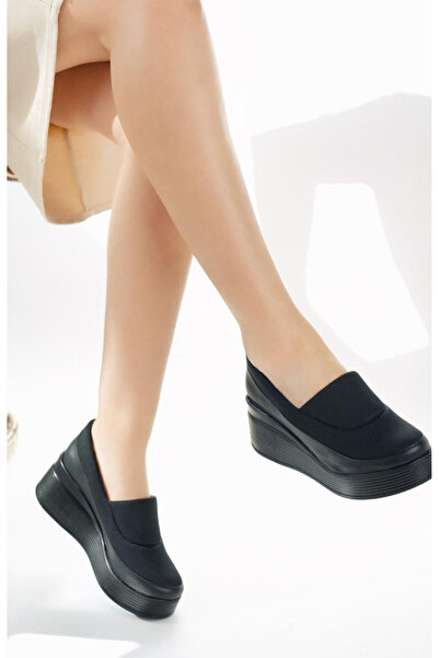 Şukufe'nin ayakkabıları DALGIÇ KUMAŞI OXFORD AYAKKABI KADIN