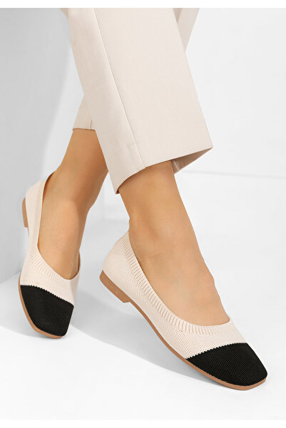 B T Shoes Béžové dámské baleríny Leslee V2