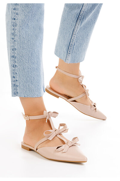 B T Shoes Μπαλαρίνεσ με λουράκι Ancisa μπεζ