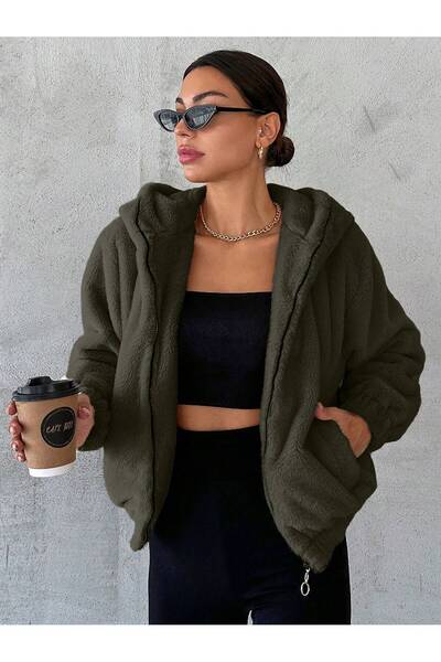 COOLHILL Briar Women's Oversize Hooded Plush Jacket