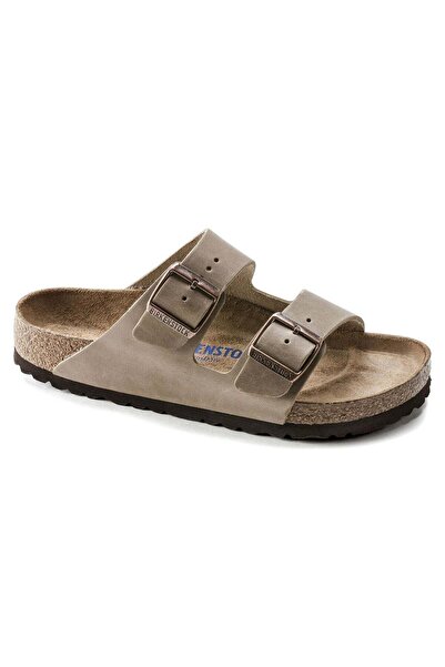 Birkenstock Μαλακό πέλμα Arizona με λαδωμένο δέρμα Nubuck, καφέ Tobacco 552811, Unisex