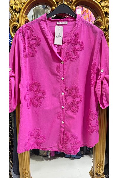 Butik Ayseba قميص نسائي إيطالي منقوش