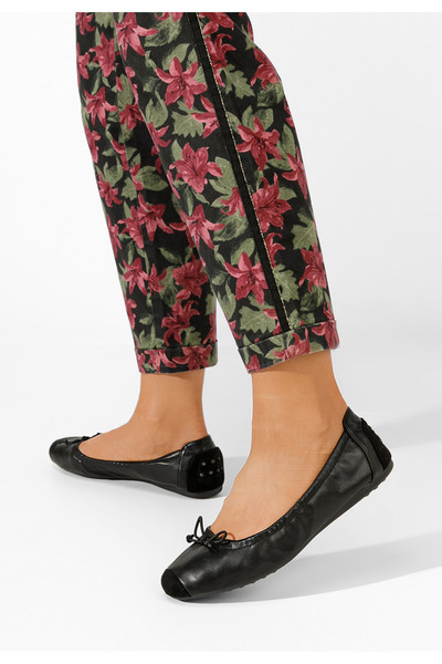 B T Shoes Γυναικείες μπαλαρίνες Amania V2 μαύρα