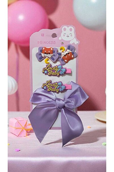 ÇEÇEN HOME (6 bucăți) Set de agrafe cu panglică și figuri adorabile pentru fe...