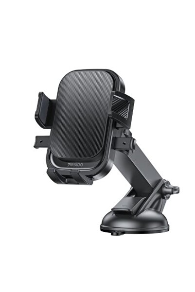 Universal Flippy Multifunctional Car Holder, Rotating Suction Mount, 19x10x9 cm, Black