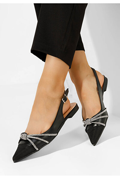 B T Shoes Černé dámské baleríny Donka