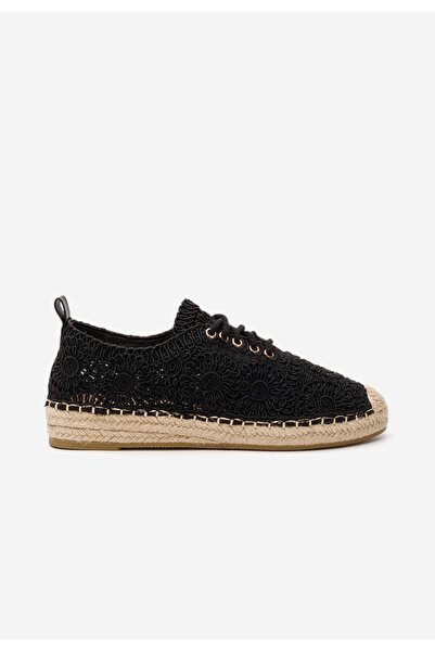 B T Shoes Černé dámské espadrilky Klarysa