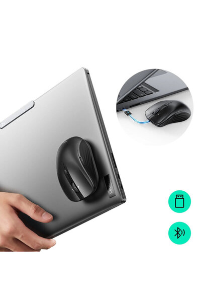 ESR Wireless Magnetic Mouse for Laptop ESR, 4800DPI, Black, 6H002