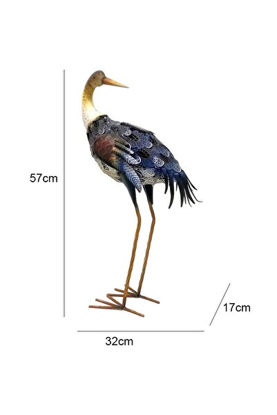 Flippy Garden Decoration with Solar Lamp - Bird Model, LED, Solar Charging, 57x32x17 cm, Multicolor