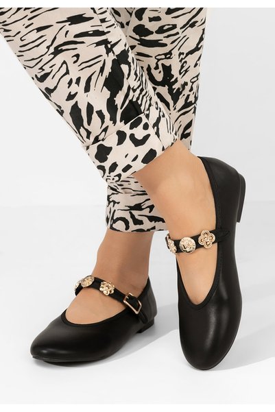 B T Shoes Γυναικείες μπαλαρίνες Christena μαύρα