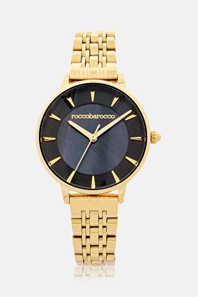 Roccobarocco Women RB4659L-07M Stainless Steel Analog Watch 23mm With Bracelet, Gold