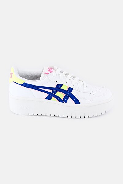 Asics Women Japan S PF Brand Logo Lace Up Outdoor Sneakers, White